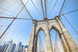 Fototapeta Przestrzenne - Brooklyn Bridge in New York City, USA.