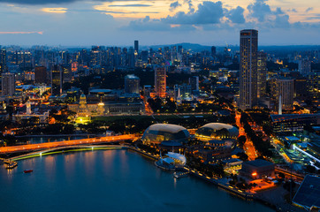 Wall Mural - Singapore downtown