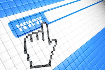 Aufkleber - Computer screen with Contact Us Browser button