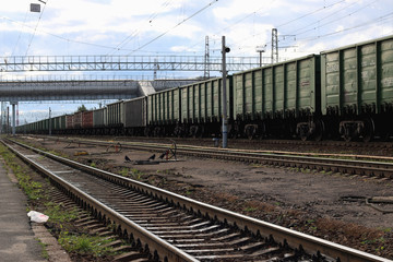 track at the railway station