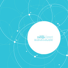 Abstract background with overlapping circles