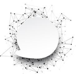 Wall Mural - Global communication background.