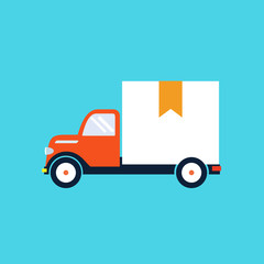 Wall Mural - Vector delivery truck icon