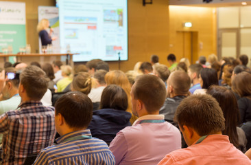 Wall Mural - audience at the conference