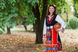 Young girl with bulgarian costume