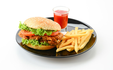 crispy chicken burger