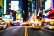 © Nick Starichenko - Blurred street llumination and night lights of New York City