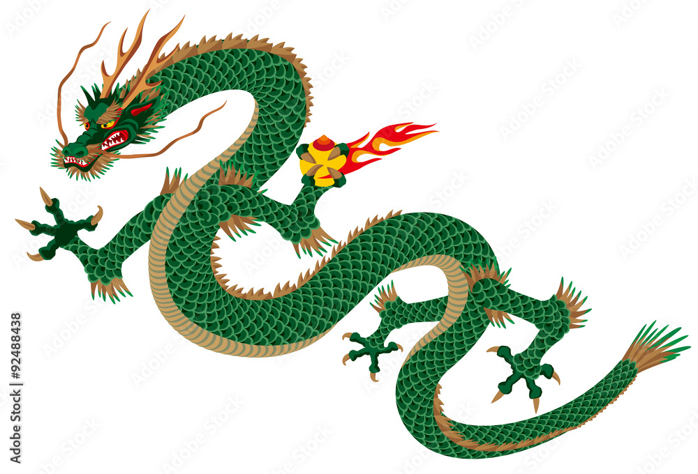 東洋の龍 Stock Vector | Adobe Stock