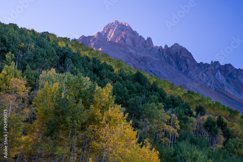 Fotografie, Obraz Sunrise on Mt Sneffels, Ouray County, Colorado
