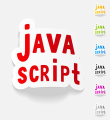 realistic design element. java script