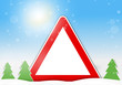 winter red sign