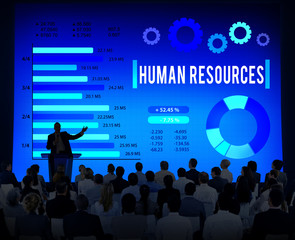 Wall Mural - Human Resources Employment Career Plan Concept