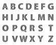 © jiaking1 - stripes Alphabet Set, vector