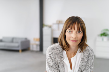 Poster - frau in einem modernen büro