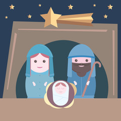 Wall Mural - Vector Nativity 