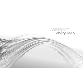 Wall Mural - abstract template background with curved wave.