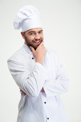 Canvas Print - Portrait of a smiling male chef cook s