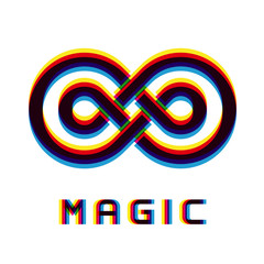 vector magic eternity distortion blur emblem