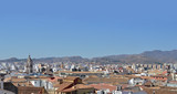 Fototapeta Miasto - Málaga, ciudad, paisaje urbano, panorámica