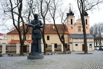 Wall Mural - Monument to Laurynas Stuoka Gucevicius (1753-1798)