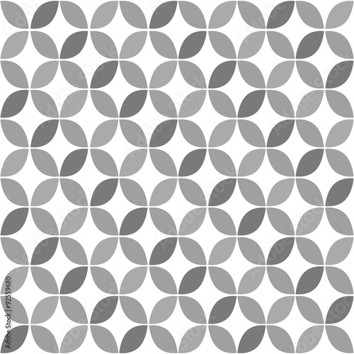 Naklejka dekoracyjna Grey Geometric Retro Seamless Pattern