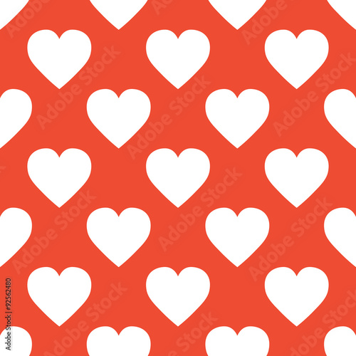 white hearts on a red background Stock Vector Adobe Stock