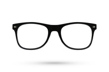 Fashion Glasses Style Plastic-framed Isolated On White Backgroun