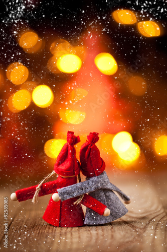 Obraz Dibond Weihnachtskarte