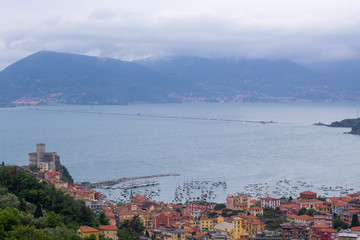 Manarola, Italy. a city on a rock