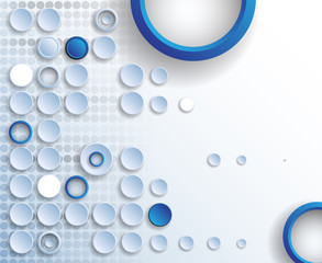 Aufkleber - Abstract tech background. Futuristic technology interface. Vecto