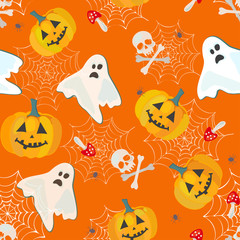 Canvas Print - bright halloween pattern