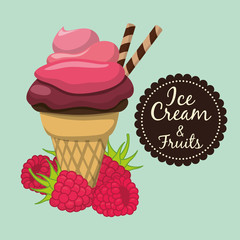 Canvas Print - Ice cream design 