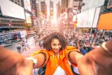 Selfie At Times Square, New York