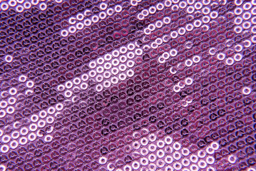Wall Mural - closeup of the fabric sequins