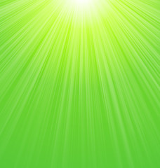 Abstract Green Sunbeam Background