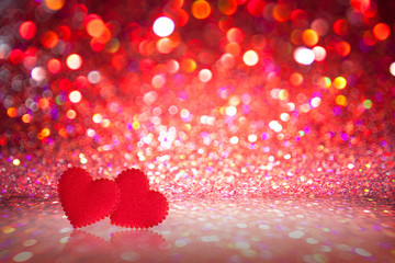 Wall Mural - bokeh lights background with multi colors with motion blur.