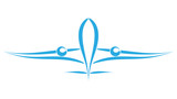 Fototapeta  - samolot wektor logo