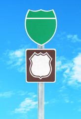 road sign isolated on a white background.