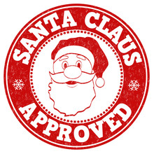 Santa Claus Approved Stamp