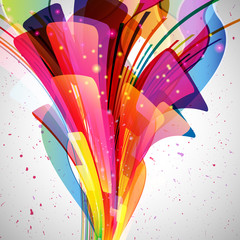 Aufkleber - Multicolor abstract bright background. Elements for design. 