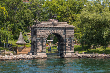 Wall Mural - The Welcome Arch Boldt Castle on Heart Island USA