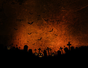 Wall Mural - grunge halloween background