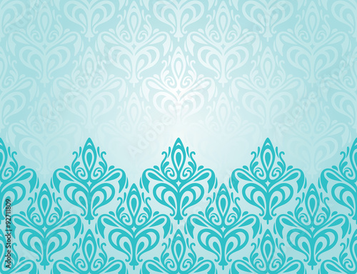 Dekoracja na wymiar  turkusowy-dekoracyjny-retro-dekoracyjny-wzor-tla-wakacje