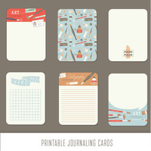 Journaling Cards, Notes, Stickers, Labels, Tags With Cute