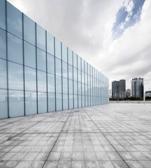 Wall Mural - modern square and skyscrapers