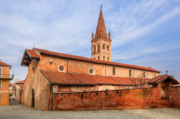 Wall Mural - Old church in small italian town.