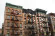  Example of old style tenement apartment building  from Chinatown in Lower Manhattan 