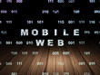 © Maksim Kabakou - Web development concept: Mobile Web in grunge dark room