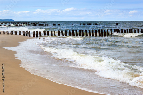 Naklejka - mata magnetyczna na lodówkę Baltic sea beach