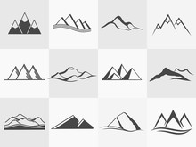 Vector Mountains Emblems